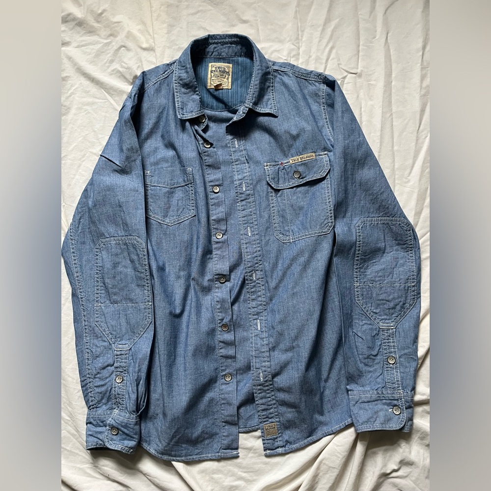 True‎ Religion Denim Shirt SZ M